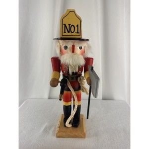 Nutcracker Village Fireman No. 1 Nutcracker Wood 11”